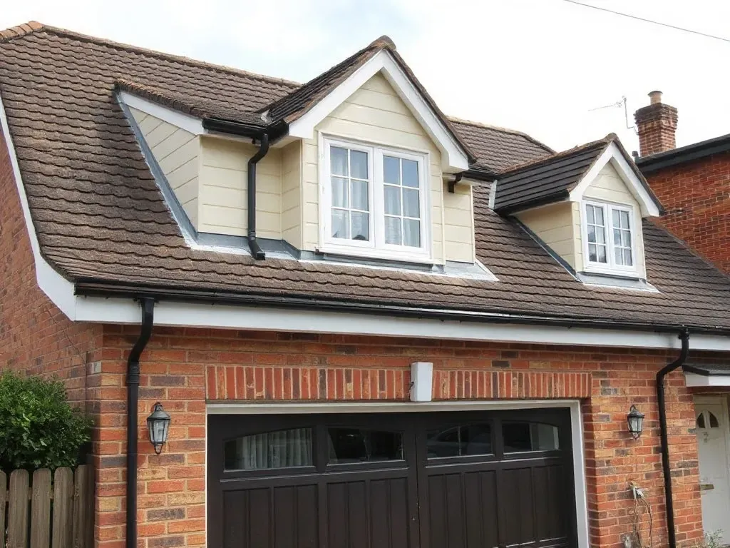 The building and ground relevant to garage and dormer renewal in Ongar